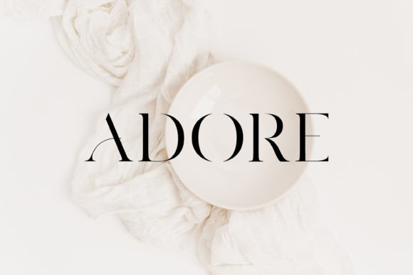 Adore: An Elegant Serif Typeface for Modern Brands