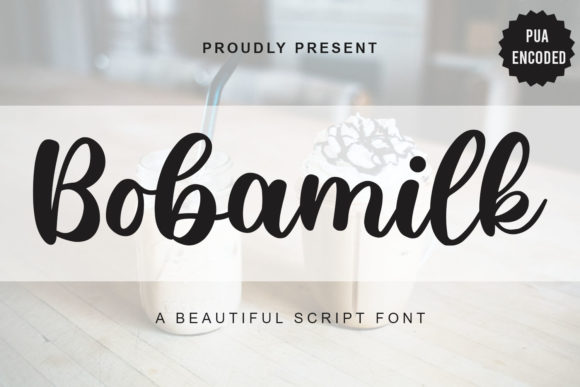 Bobamilk: A Handwritten Font for Luxury Design