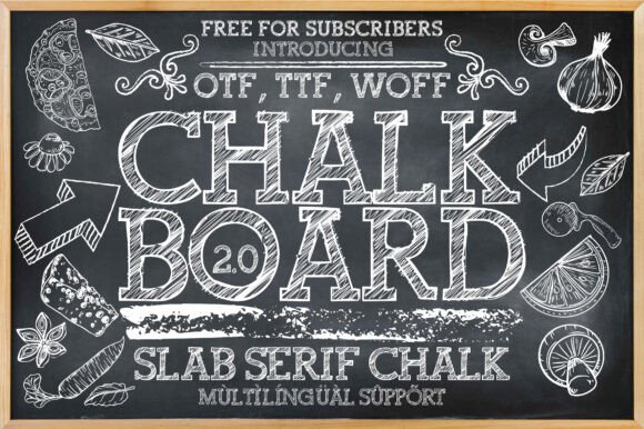 Chalkboard 2.0: A Stylish Slab Serif Font