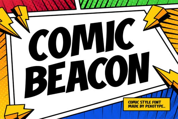 Comic Beacon: Bold Retro Font for Impactful Designs