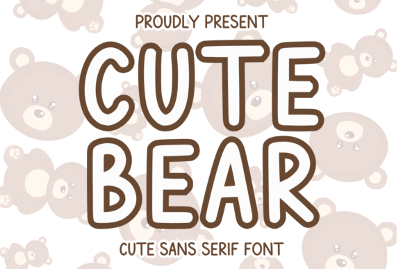Cute Bear: Adorable Handwritten Font for Creative Designs