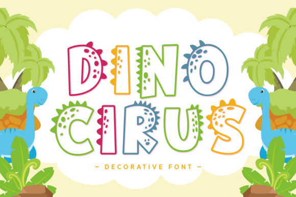 Dino Cirus: A Playful Display Font for Creative Projects