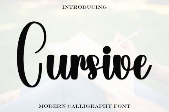 Discover the Elegance of a Modern Cursive Typeface