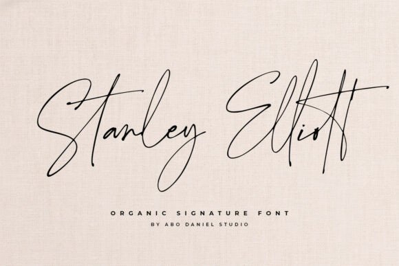Discover the Elegant Stanley Elliott Signature Font