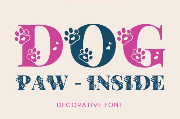 Dog Paw Inside: A Playful Typeface for Pet Projects
