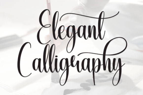 Elegant Calligraphy: A Stylish Handwritten Font for Modern Design