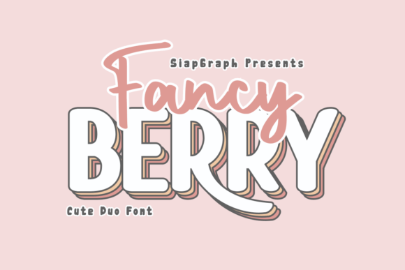 Fancy Berry Duo: A Charming Handwritten Display Font