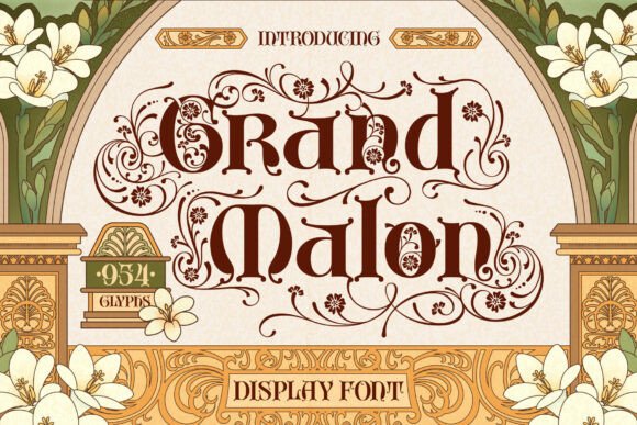 Grand Malon: Discover an Exquisite Gothic Display Typeface