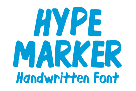 Hype Marker: Your Go-To Hand-Lettered Font for Casual Designs