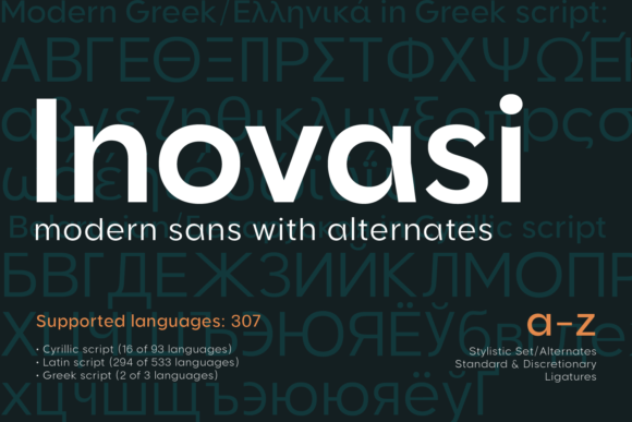 Inovasi Sans: A Modern Geometric Typeface for Creative Design
