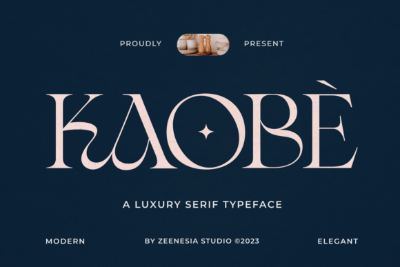 Kaobe: A Serif Font Blending Modern Edge with Classic Elegance