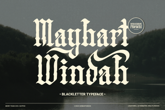 Mayhart Windah: Bold Gothic Display Font