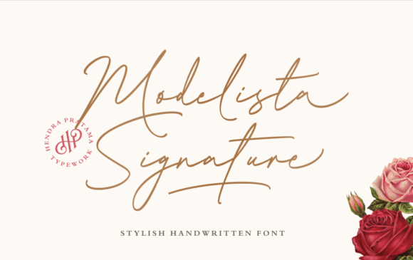 Modelista Signature: Modern Calligraphy with Elegant Flair