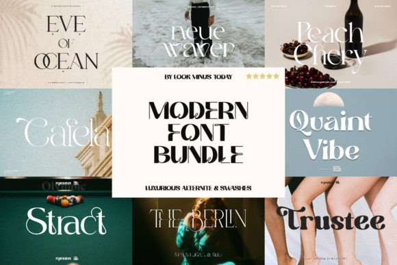 Modern Bundles: 8 Premium Fonts for Stylish Design