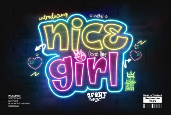 Nice Girl: A Bold Graffiti Display Font for Creative Projects