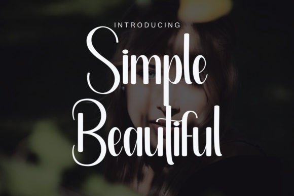 Simple Beautiful: Unfurl the Splendor of This Cursive Font