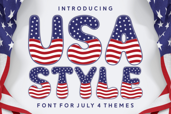 USA Style: A Bold Typeface for Patriotic Design