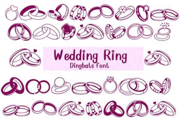 Wedding Ring: A Dingbats Font for Romantic Design