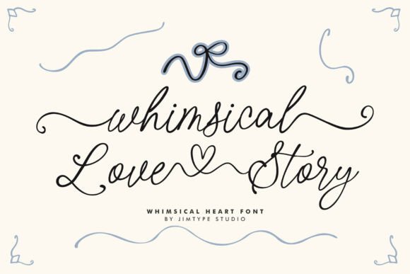 Whimsical Love Story: A Font of Elegance
